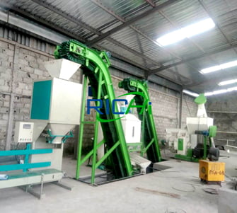 0.5-1tph straw pellet plant