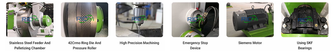 main parts of wood pellet machine