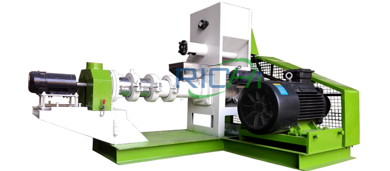 Single Screw Floating Fish Feed Extruder Machine