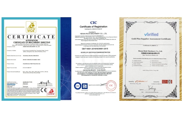 ISO, CE, BV certificate