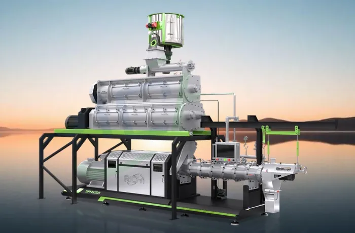 twin-screw fish feed pellet making machine for sale