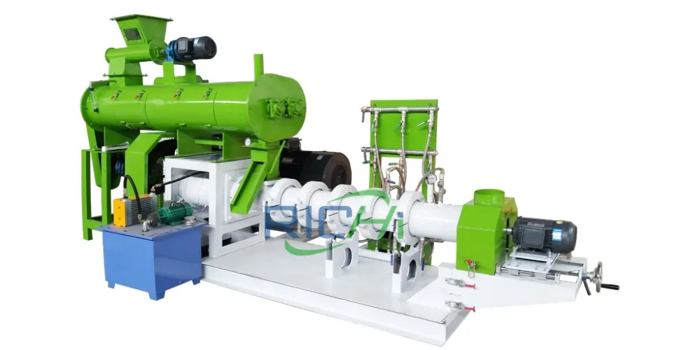single-screw floating fish feed making machine