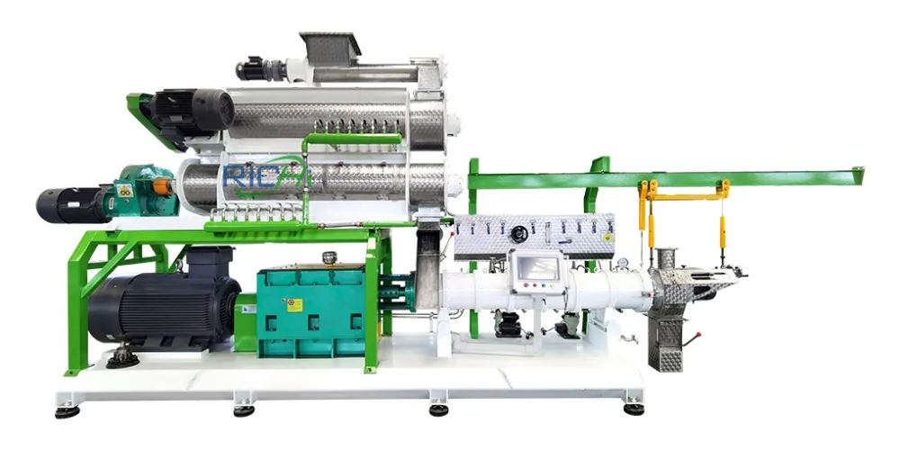 twin-screw floating fish feed making machine