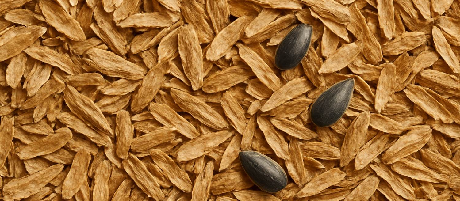 sunflower husk raw material