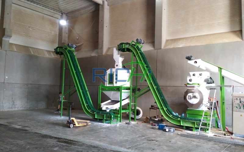 sawdust wood pellet production line in Romania