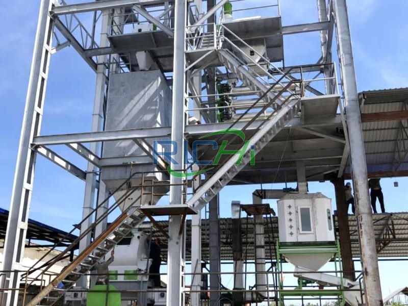 6-8T/H Feed Manufacturing Plant In Uzbekistan