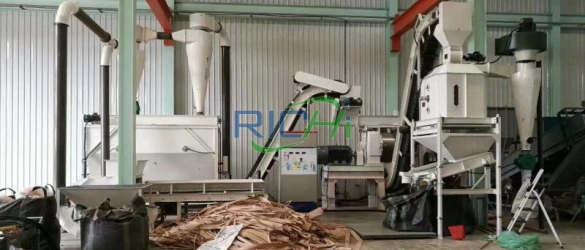 wood pellet line in Indonesia