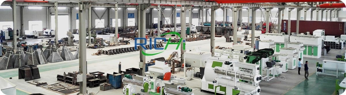 pellet production equipment in factory
