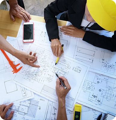 Engineering personnel are designing the project plan.