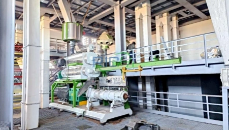 5-6 T/H Aquatic Feed Pellet Plant in Russia