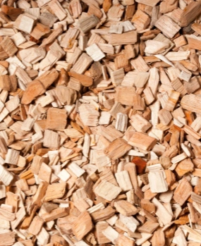 dried wood chips