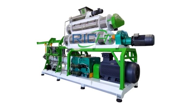 twin screw floating fish feed extruder