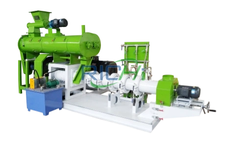 Dry type fish feed extruder