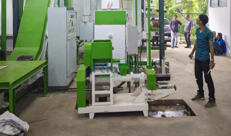0.2–0.4 T/H Fish Feed manufacturing Line for Sale Indonesia