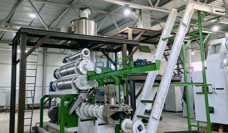 0.5–1.0 T/H Floating Fish Feed Production Line in Uganda