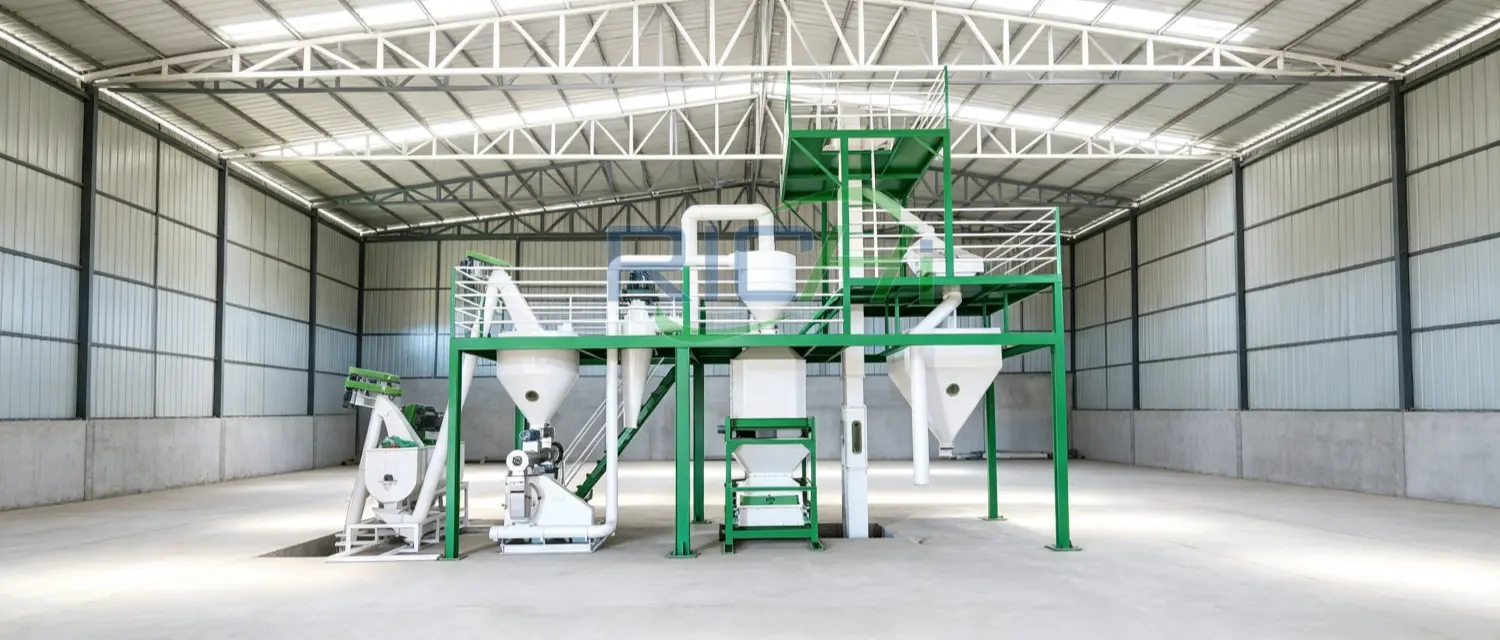 1-2 T/H poultry feed manufacturing plant