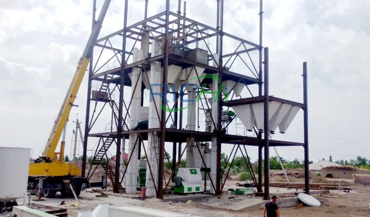 8 T/H poultry pellet feed plant in Brazil