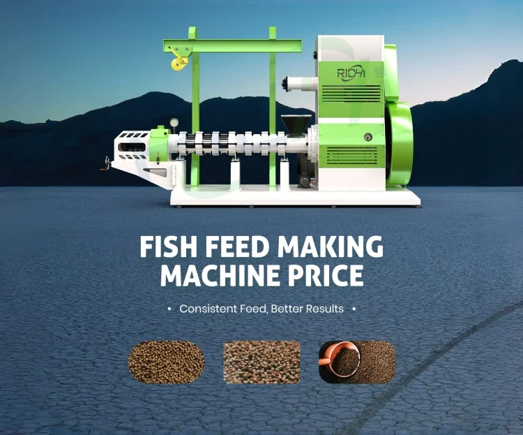 dry type fish feed making machine