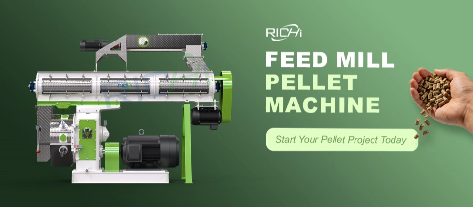 silage feed pellet machine display
