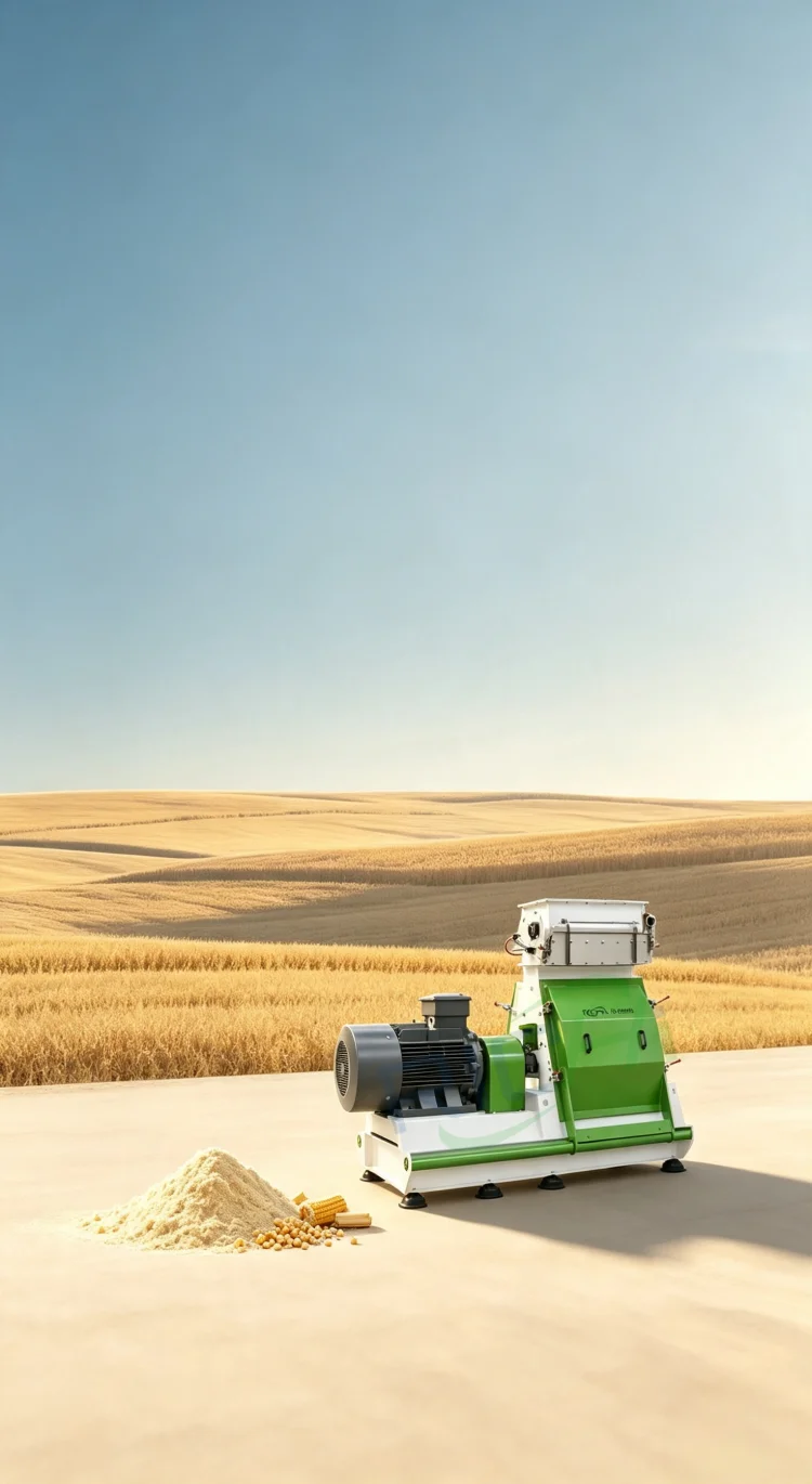 maize hammer mill in farm back