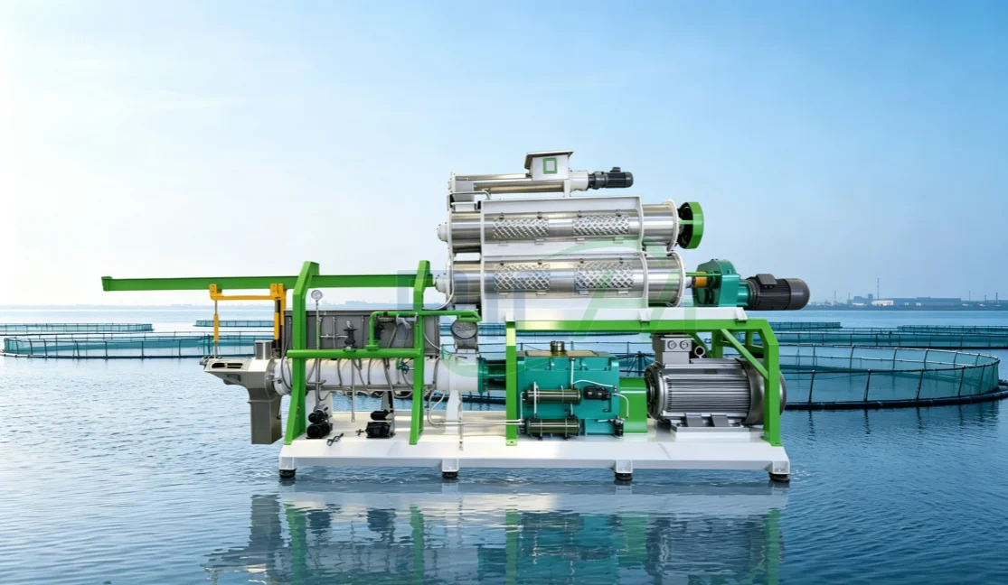 twin screw fish feed extruder