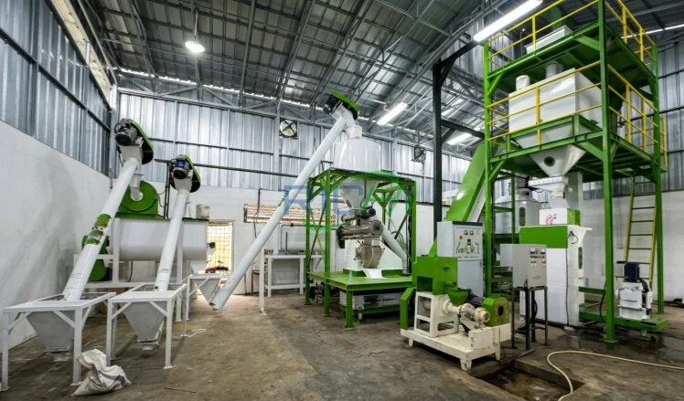 1.5–2.0 T/H Floating Fish Feed Processing Plant in Indonesia