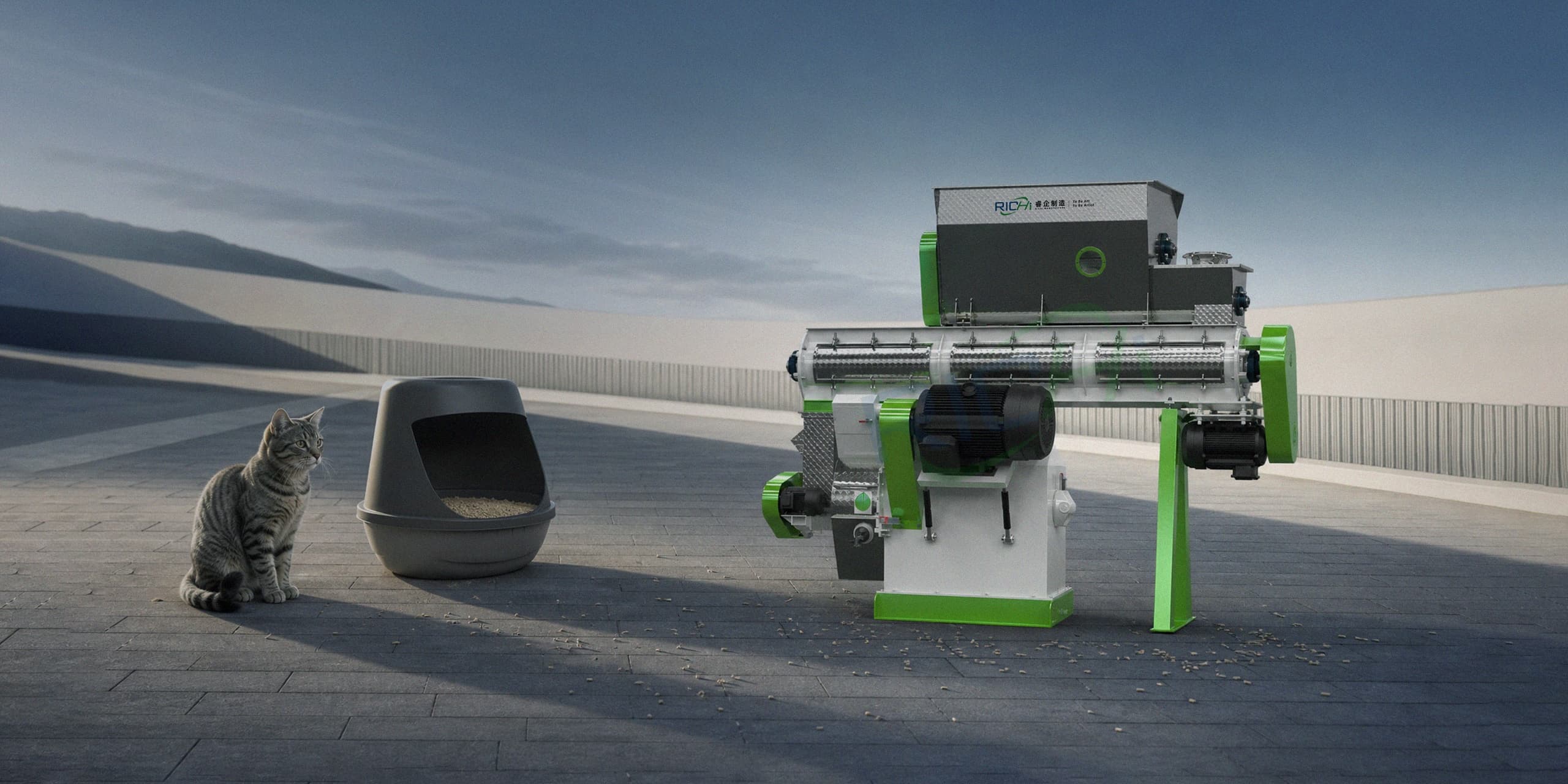 animal bedding pellet machine
