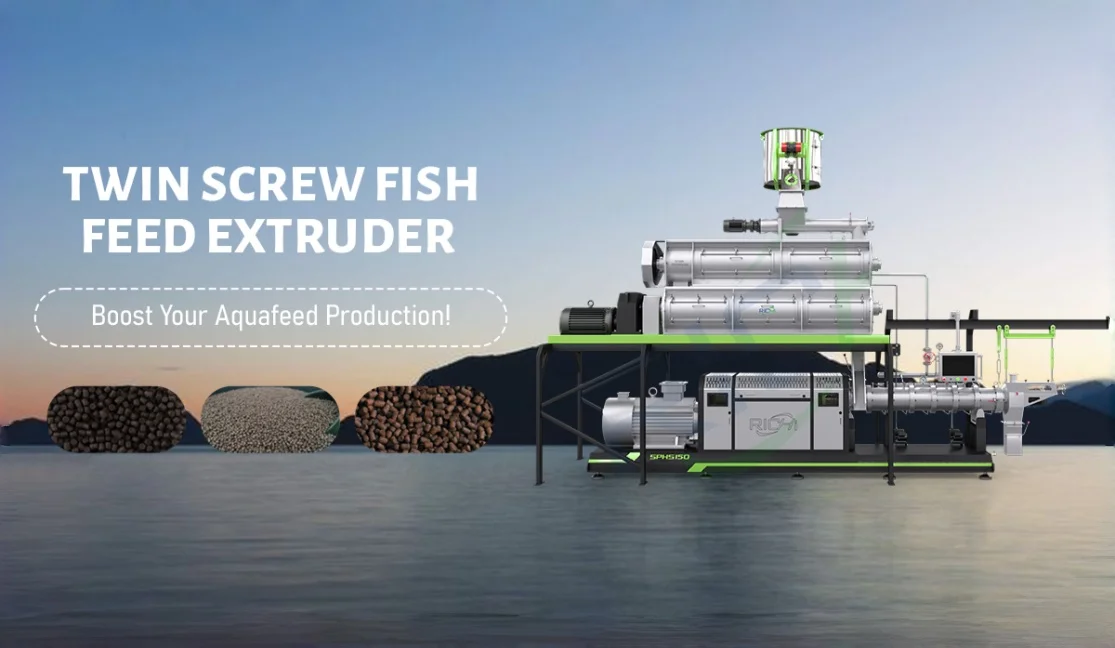 twin screw fish feed extruder