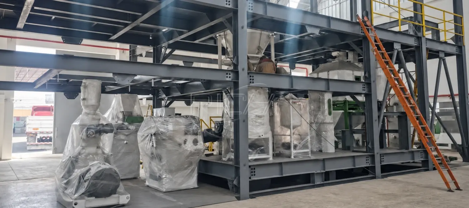 Fábrica de pellets de areia higiênica para gatos com tofu, 5-6 toneladas por hora, à venda para a França.